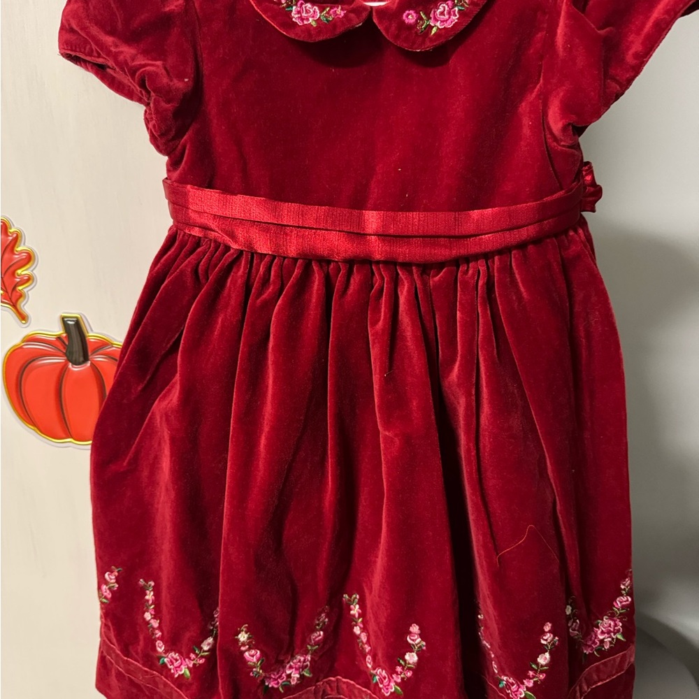 The Children's Place Red Velvet Kids Dress